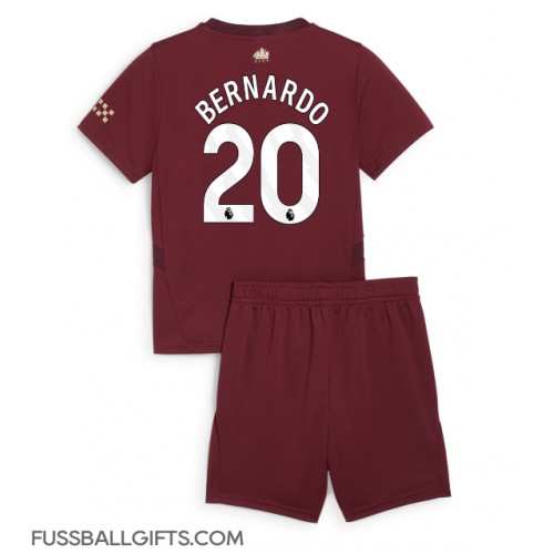 Manchester City Bernardo Silva #20 Fußballbekleidung 3rd trikot Kinder 2024-25 Kurzarm (+ kurze hosen)